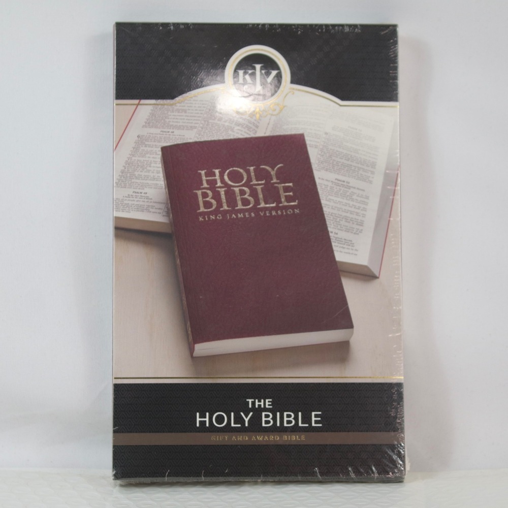 KJV Holy Bible Gift and Award Edition Burgundy Faux Leather Cover - NEW